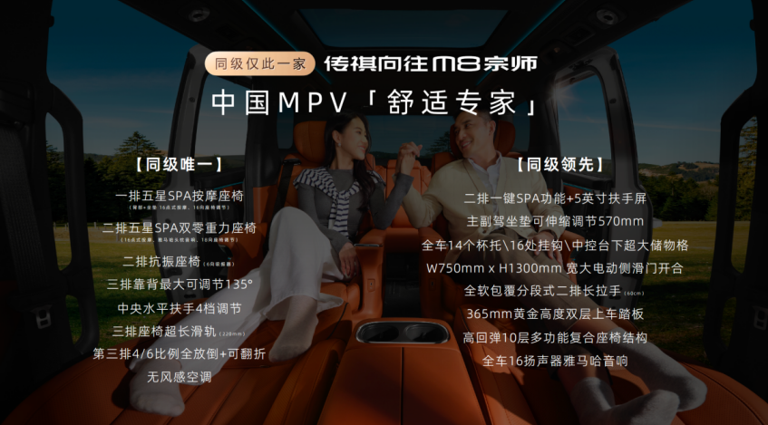 25万级豪华MPV新选择!传祺向往M8宗师24.99万起
