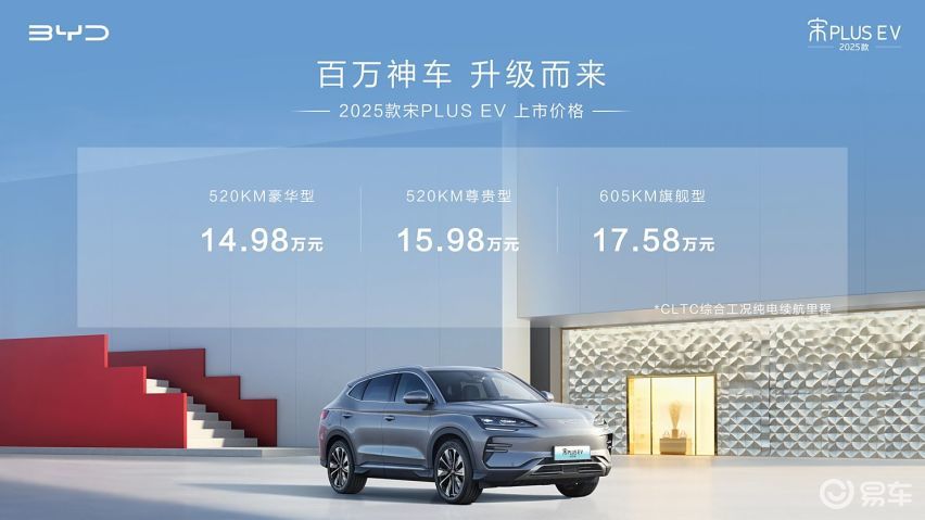 新款宋PLUS EV上市，14.98万起，都有哪些看点？