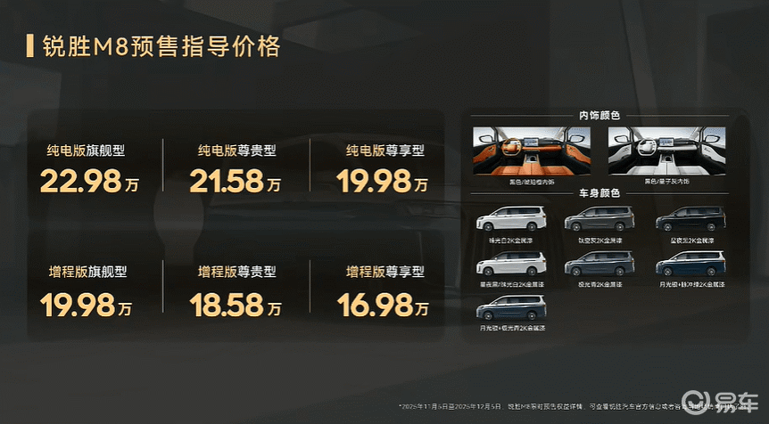 “宜商宜家”MPV新选择 锐胜M8预售16.98万起