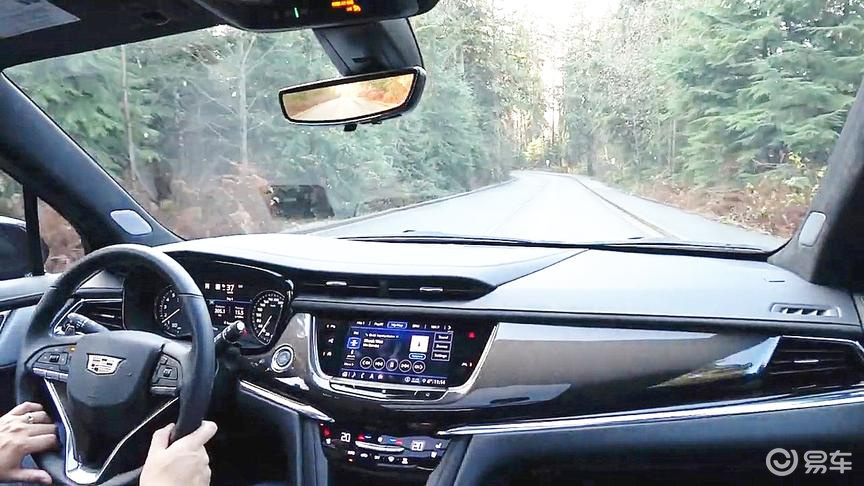 凯迪拉克xt6抢先实拍,开车上路跑一圈,买不买做个参考