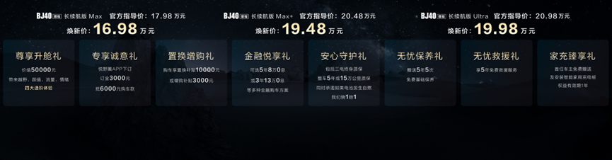16.98万起,BJ40长续航增程版实现越野平权