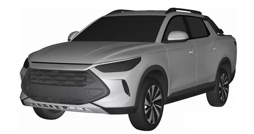 比亚迪第二款皮卡专利图曝光,实车将于11月巴西首发