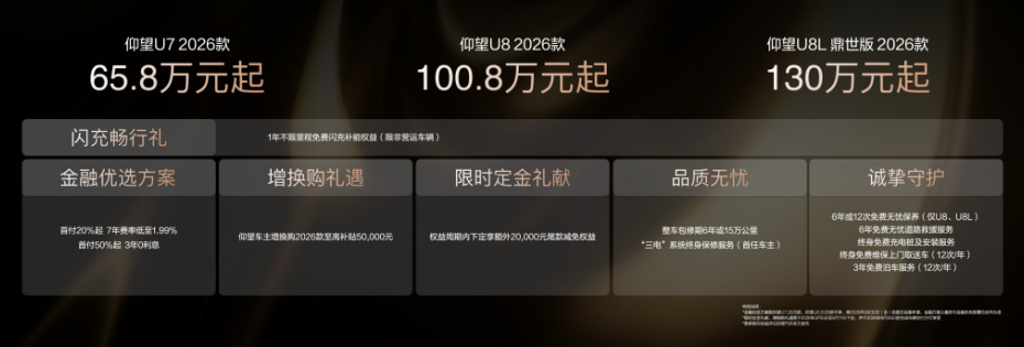 闪充赋能极致体验,仰望2026款旗舰矩阵重新定义高端出行