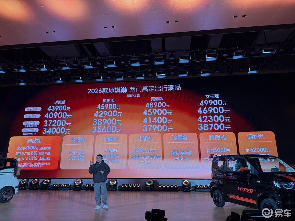 26款全新奇瑞冰淇淋上市 报废双补价仅需3.4万起