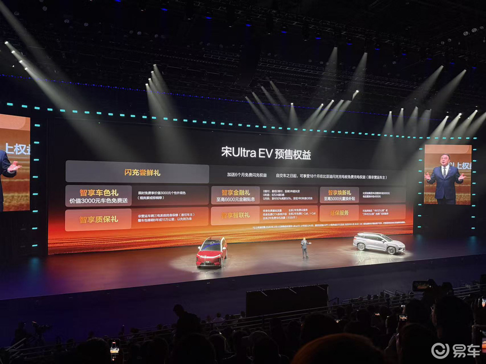 全系搭载闪充技术 宋Ultra EV预售15.5万起