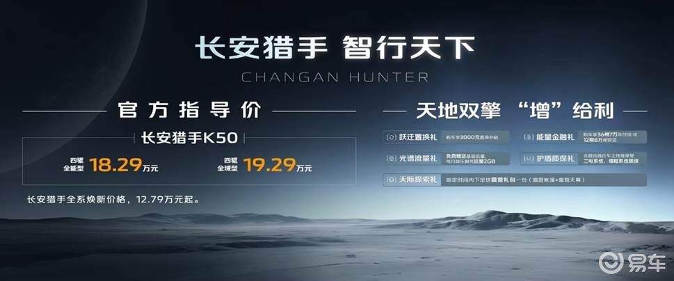 长安猎手K50正式上市：增程数智皮卡开启场景自由新纪元