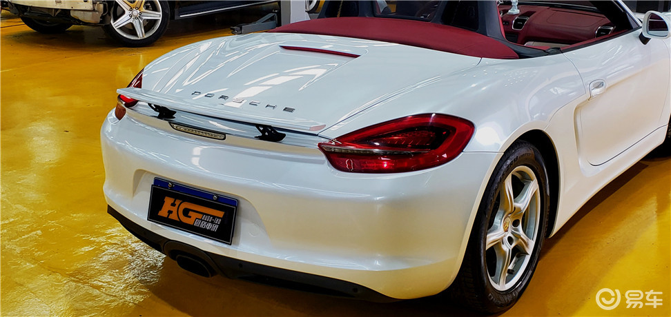 保时捷boxster贝壳白保时捷改色膜长沙汇格车研