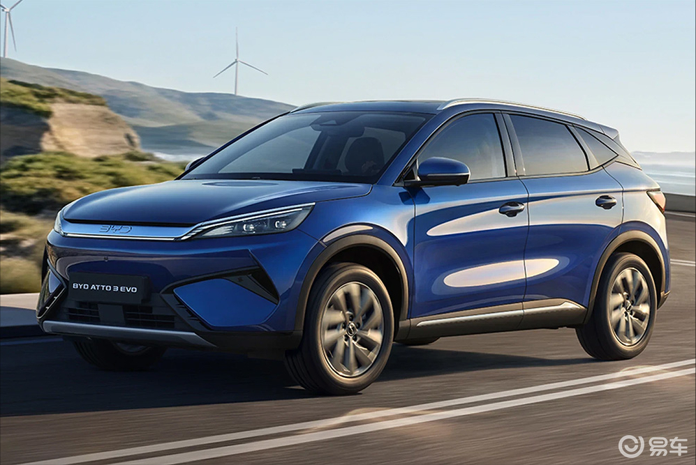 2026小改款比亚迪Atto 3欧洲发布,续航510km