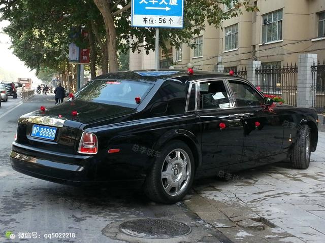 三辆劳斯莱斯用一个牌 车牌最少100万