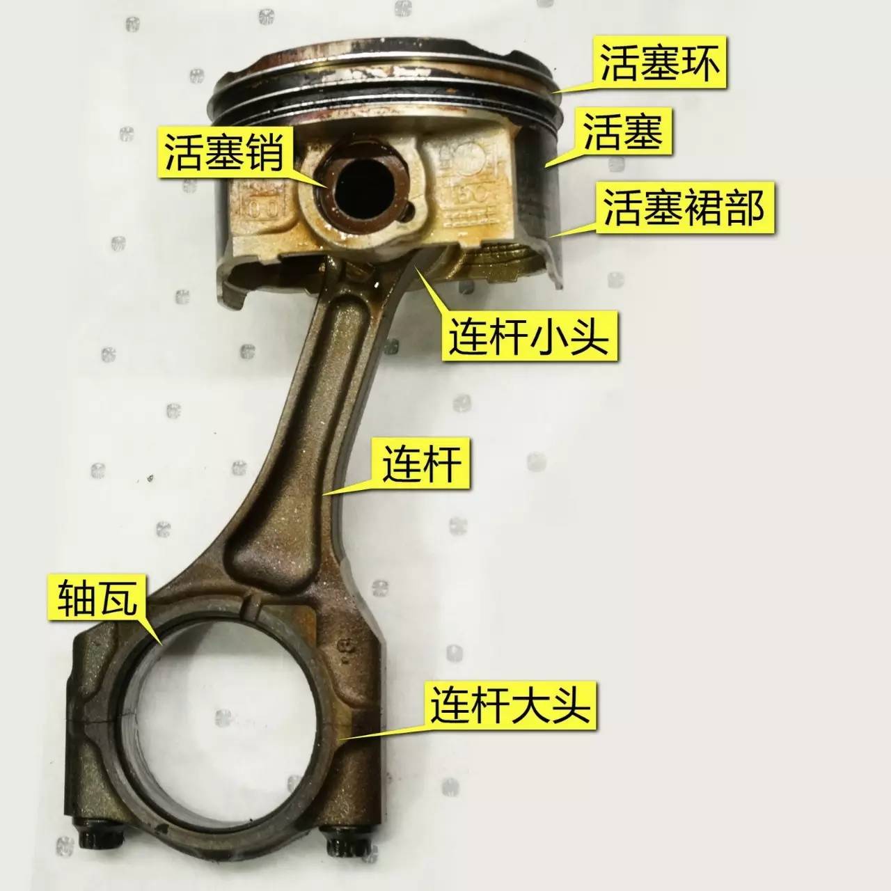 相应的轴瓦当然得不到机油润滑了(连杆大头就是抱在轴瓦上的