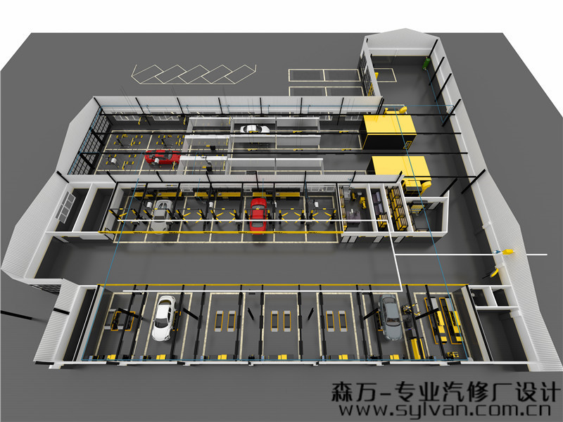 汽修厂与4s店,差了形象设计,丢了不少收益!