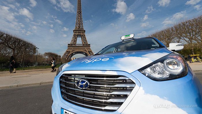 现代ix35燃料电池车进驻巴黎出租车大军行列