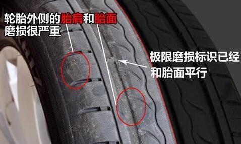细节三:轮胎磨损程度