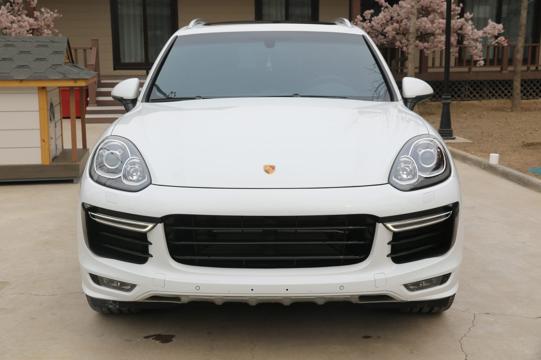 卡宴升级turbo前杠,gts小包围