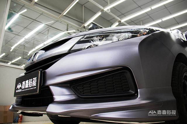 本田锋范车身改色贴膜电光碳灰