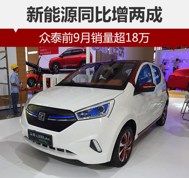 众泰前9月销量超18万 新能源同比增两成