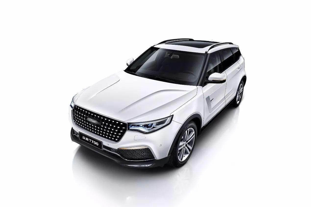 众泰首款7座suv众泰t700l最新内饰渲染图