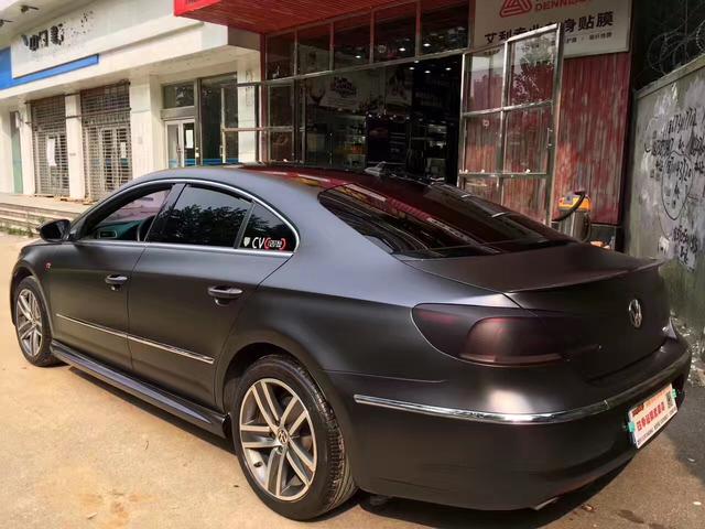 大众cc电光金属太空灰车身改色贴膜效果图