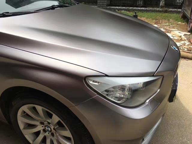 宝马535gt改色电光钛金灰车身改色贴膜效果图