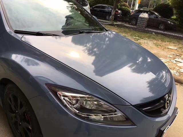 马自达6睿翼改色亮光水泥灰车身改色贴膜效果图