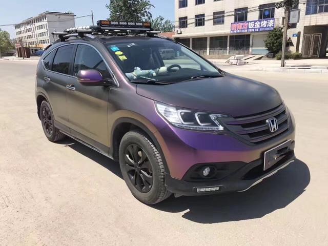 本田crv改色电光酱紫就爱这个色