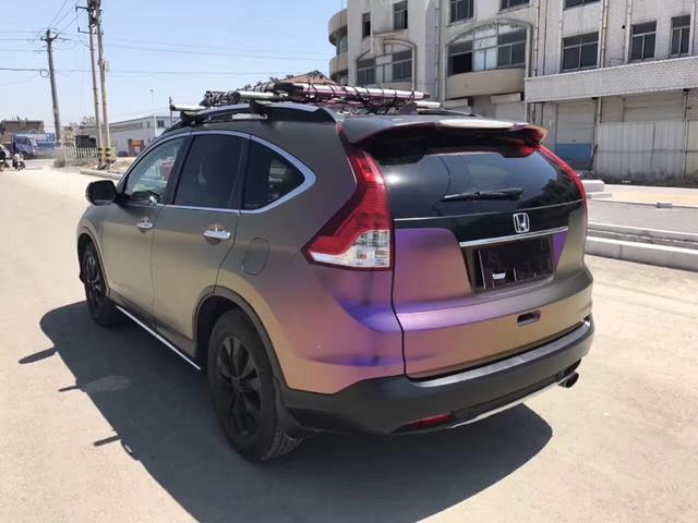 本田crv改色电光酱紫就爱这个色