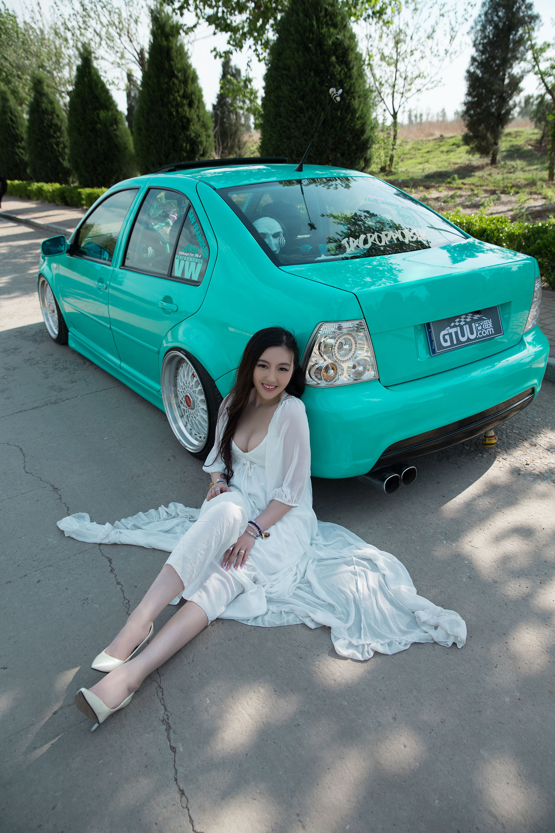 白富美刘姝彤钟爱清新tiffany vw mk4