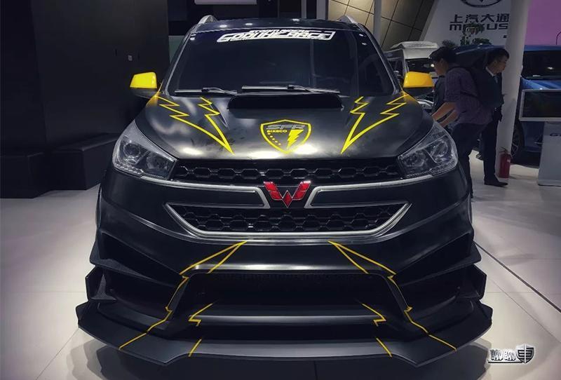 爆改五菱宏光惊现广州车展图解广州车展上的改装车