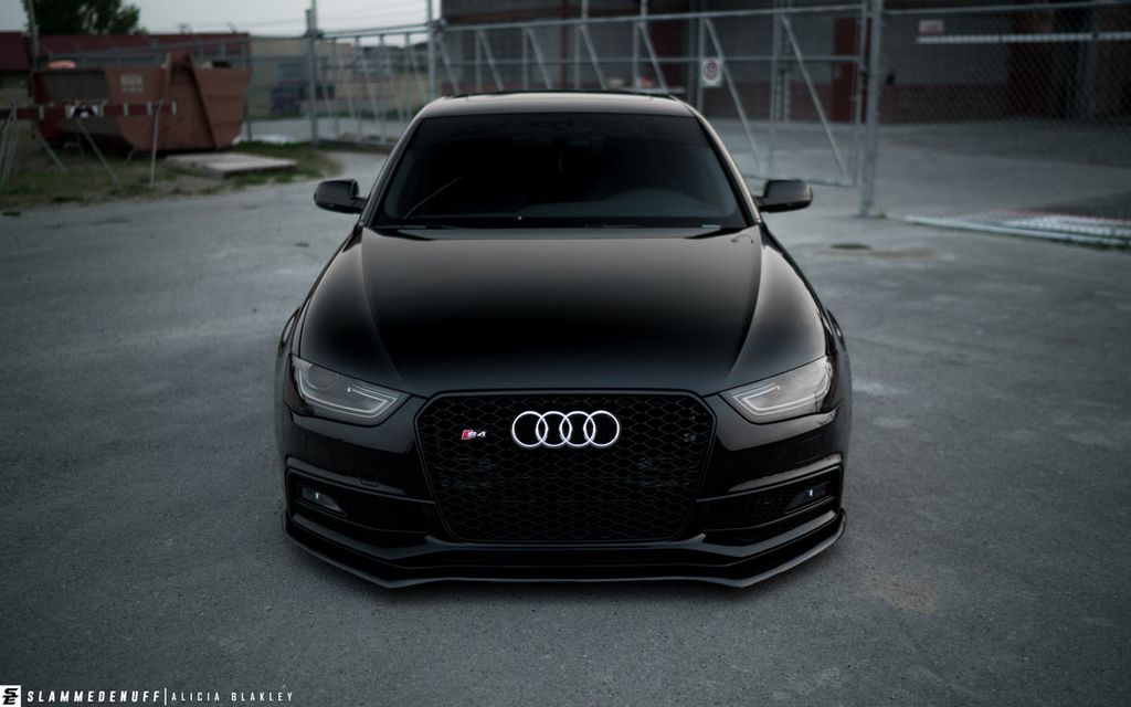 这辆黑武士奥迪s4跑起来更帅