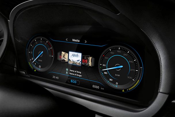 科幻体验,t80搭载酷炫数字仪表盘