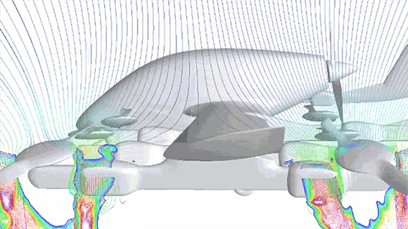 易车 正文起飞后,垂直起降桨叶停转并且开始收纳 相对成熟的空气动力