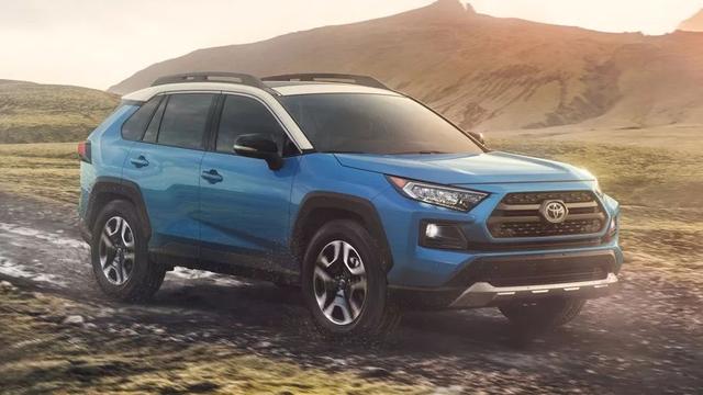 2019款豐田rav4 新車實車,新車一改風格,外觀大變示人,到2019款新車型