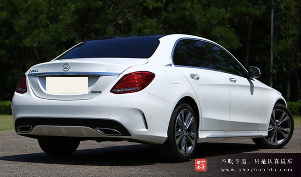 c 200 l 运动轿车成就特别版侧面造型流畅,较为低矮的车身,18英寸amg