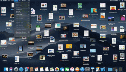 再比如mac发布了全新的系统macos mojave,里面有个一键收纳图标的功能