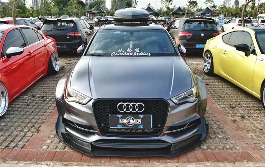 本应该"扮猪吃老虎"的奥迪s3,改装宽体后比老虎还要凶!