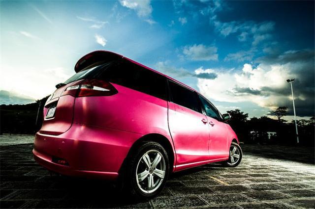 旧貌换新颜 比亚迪m6电光金属粉改色贴膜大片赏析