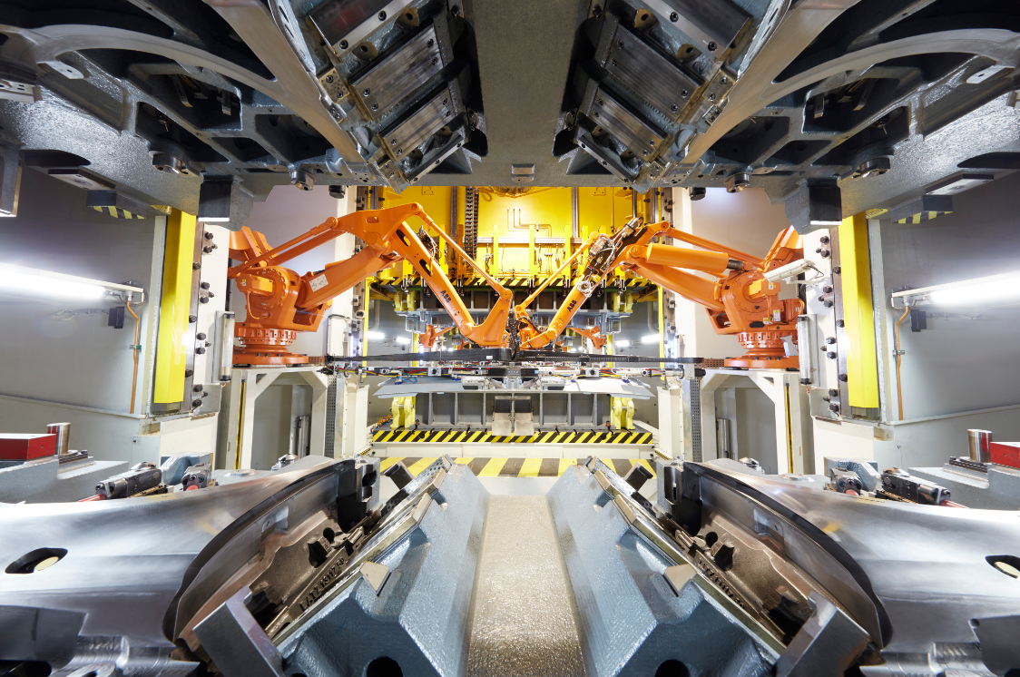 宝沃汽车冲压车间超高自动化生产就是德国工业4.0的显著特征之一.