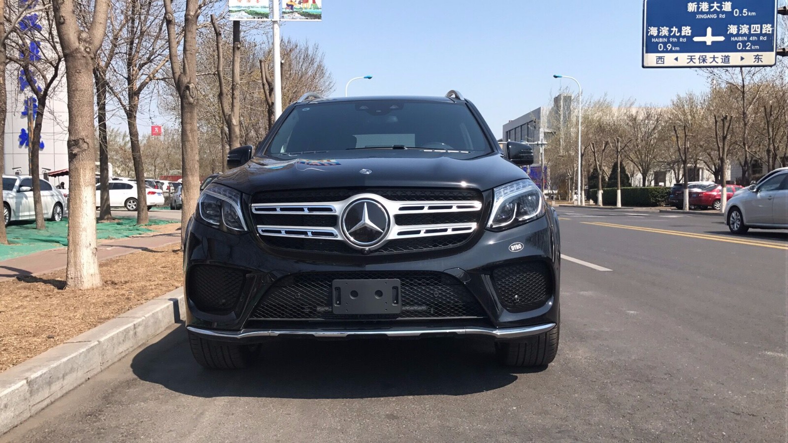 19款奔驰gls450鹰眼大灯更加犀利霸气天津港价格优惠