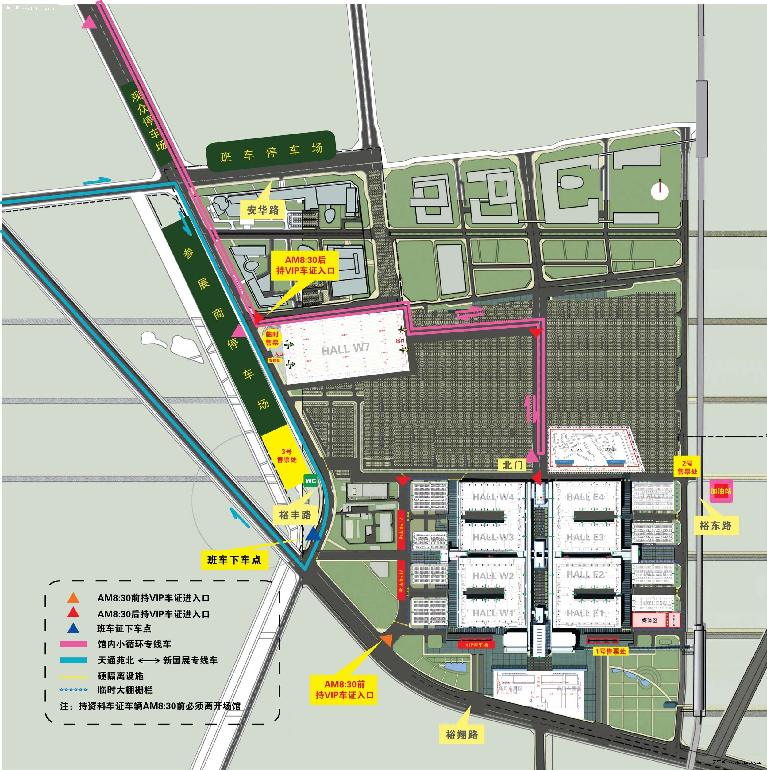 图为国展新馆平面图