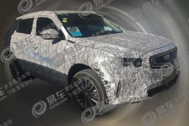 曝疑似吉利新博越谍照外观更硬朗内饰更简约