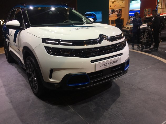 2018巴黎车展:雪铁龙c5 aircross phev概念车正式亮相