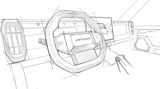 捷途t-1內飾設計圖曝光 t-x概念車量產版本_汽車產經網