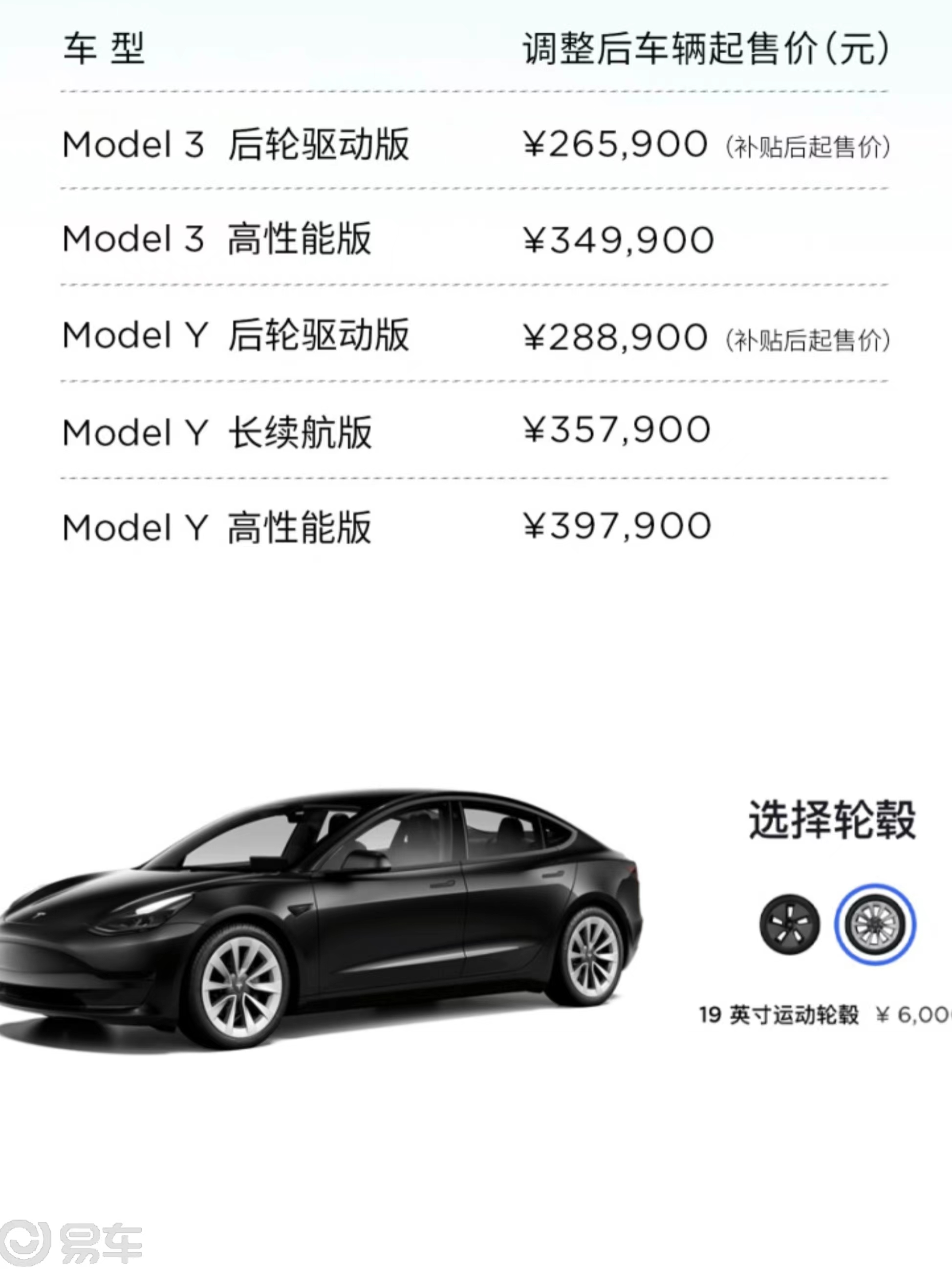 特斯拉Model 3正式降价！目前Model 3后轮驱动版起售价为23.19万元_Model 3社区_易车社区
