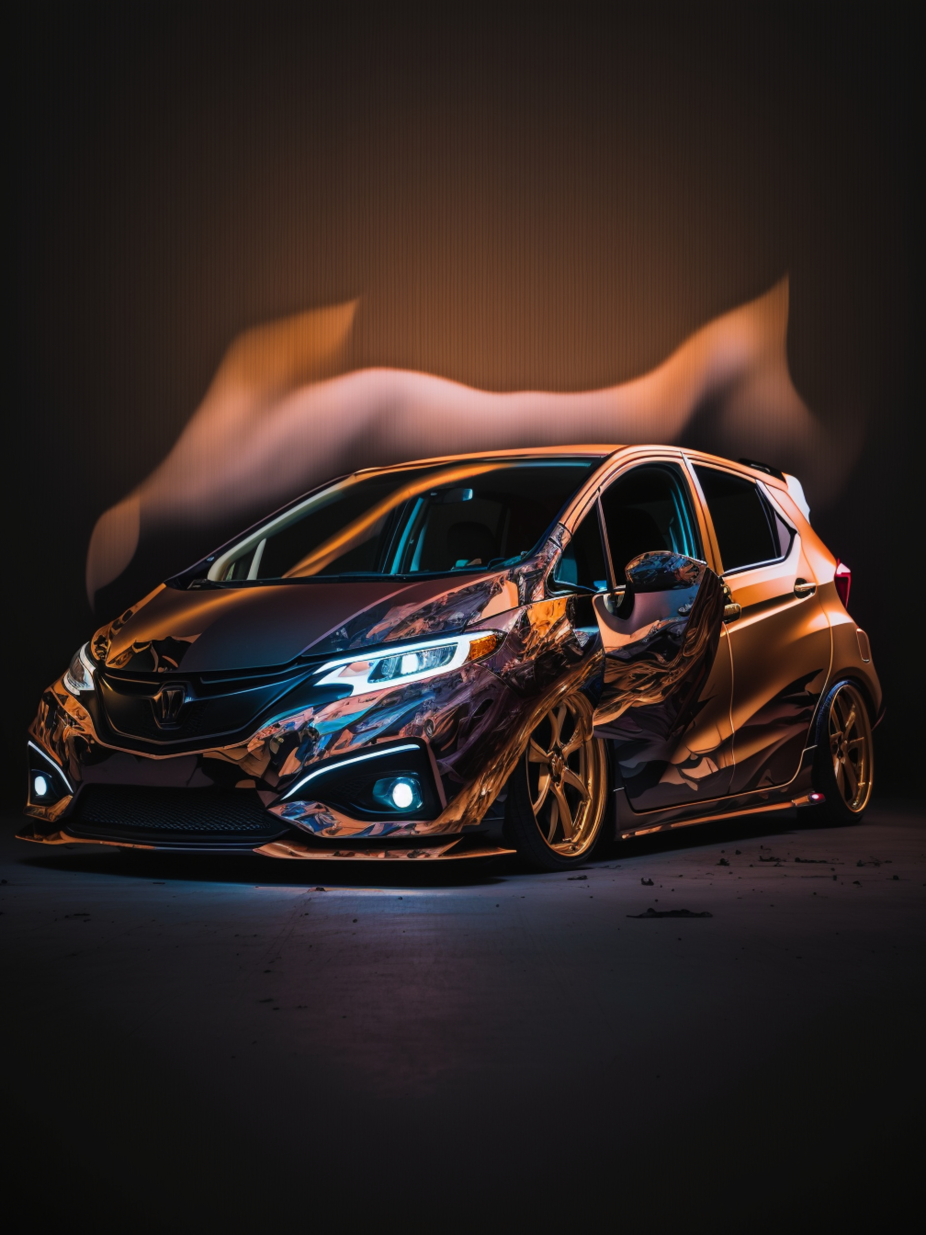 这样改装的本田飞度你喜欢吗