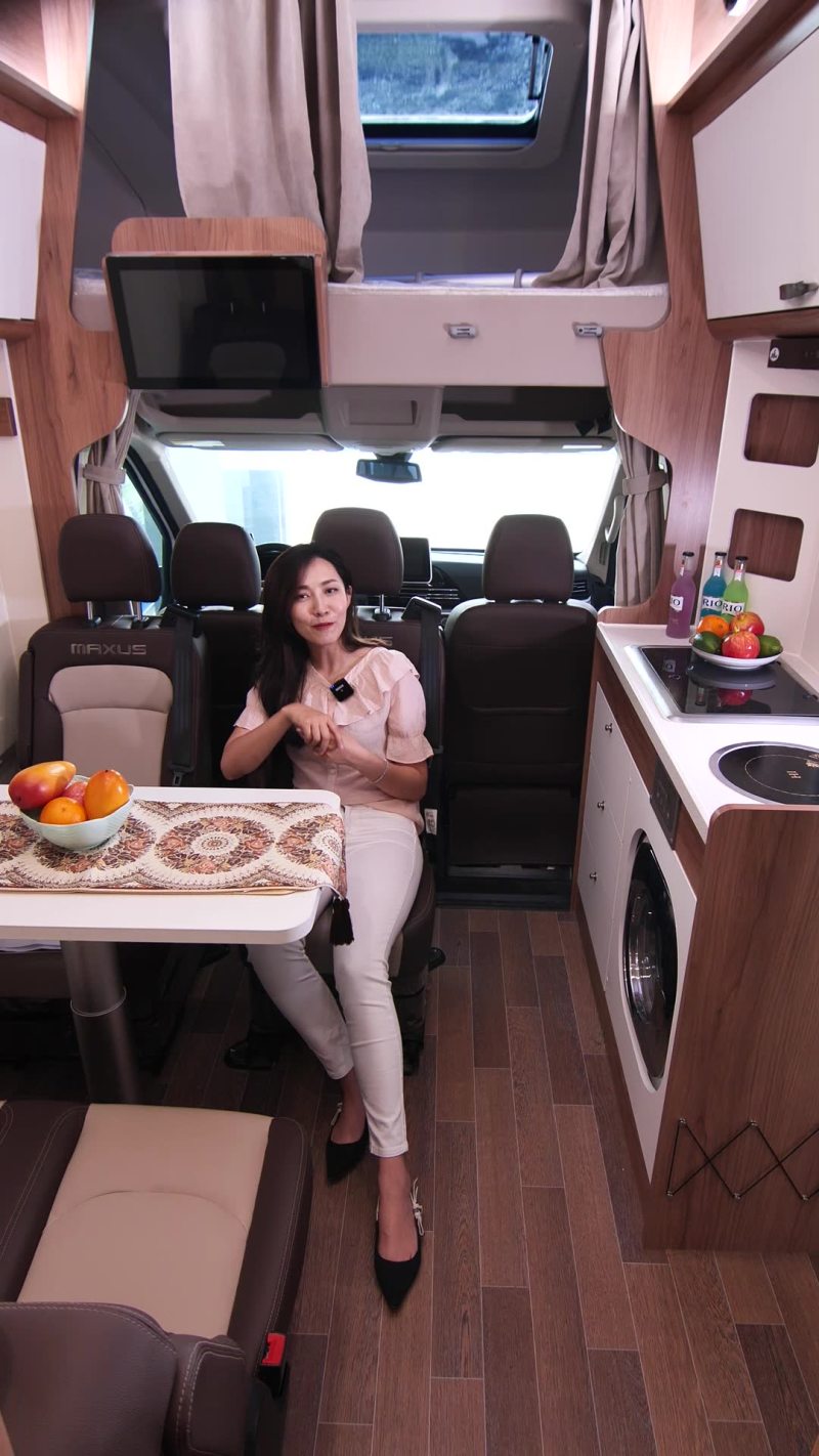 Maxus Rv90 大通大通V90房车2021款 上汽大通MAXUS RV90 生活家V90 2.0T 自动 大额头横床豪华版全车总览视频说明书_车型亮点项_易车