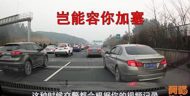 开车遇到别人加塞,看看老司机怎么做