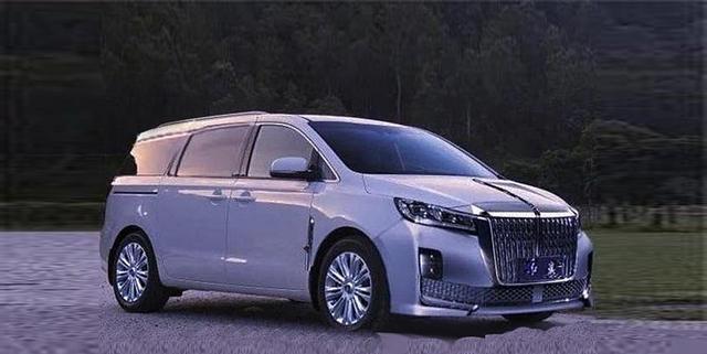 红旗挑战高端mpvh9前脸更霸气尺寸不输别克gl8