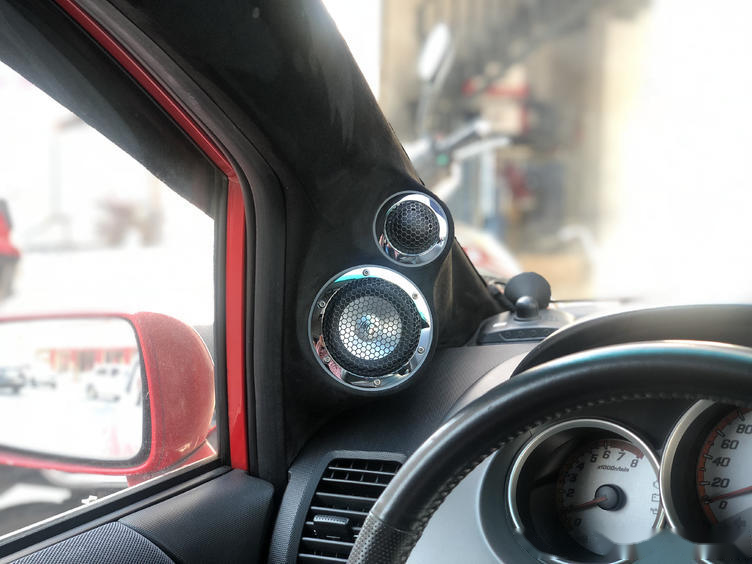 高级工艺制作慧声本田飞度汽车音响改装黄金声学