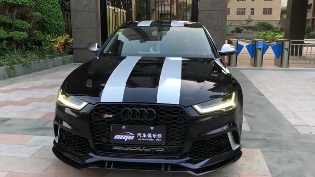 奥迪a4l改装案例,超酷黑武士车身,值得欣赏