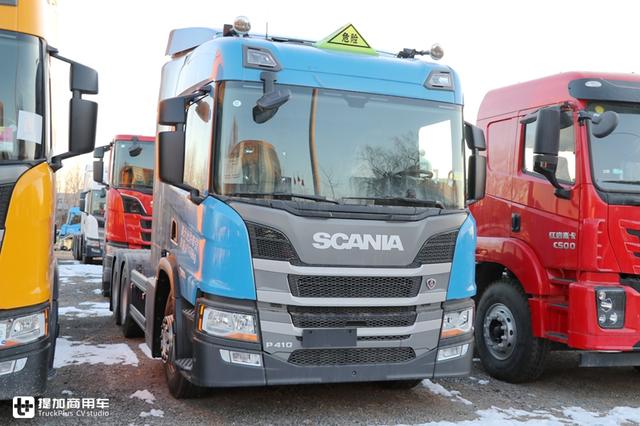 斯堪尼亚动作真快国六牵引车已铺货青岛用户购买的国六p410实拍